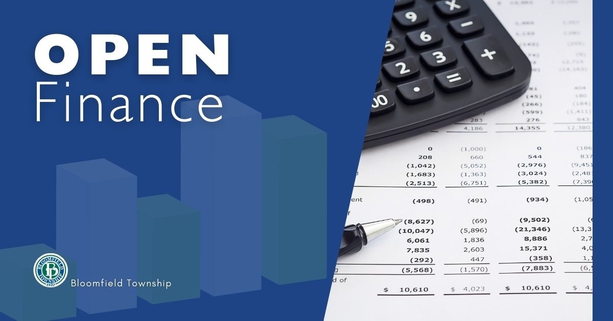 A calculator and a bill for open finance. 