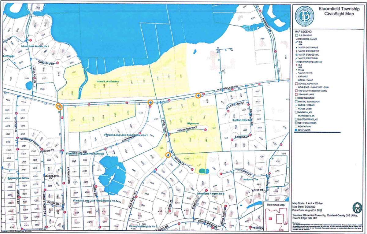 Bloomfield Township CivicSight Map. 