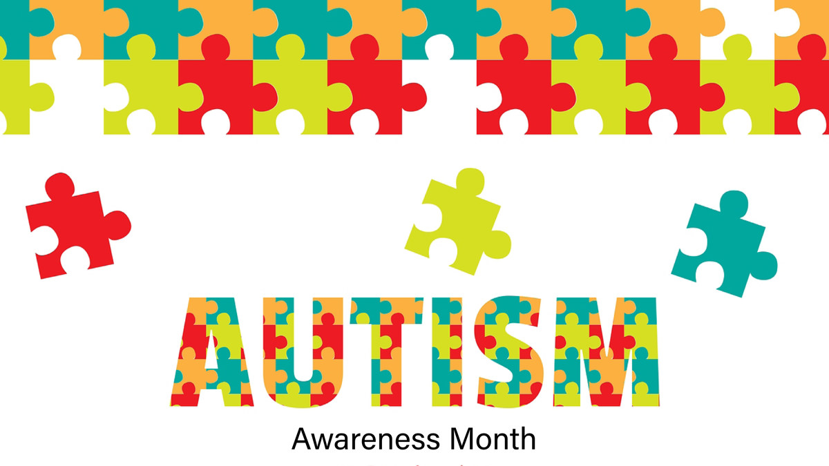 Various puzzle pieces for autism awareness month. 