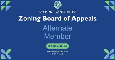 Bloomfield Township Trustees Seek Candidates for Position on Zoning Board of Appeals