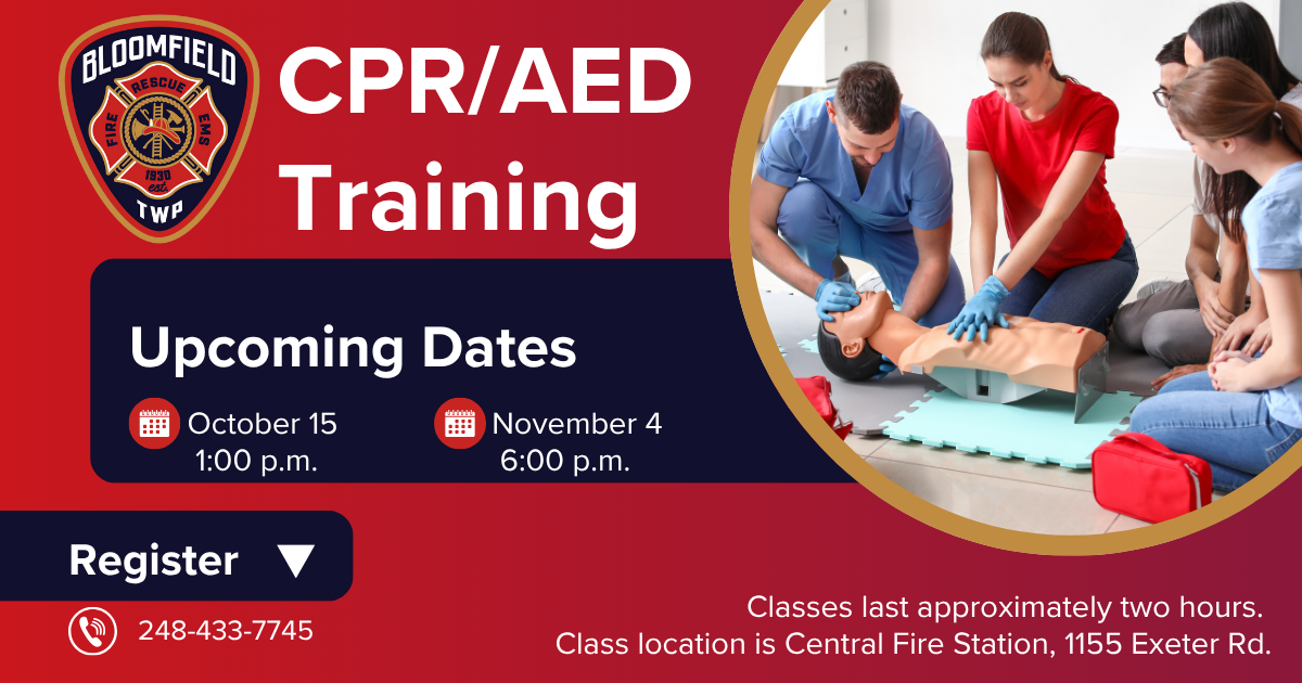 Township Fire Department CPR and AED Training