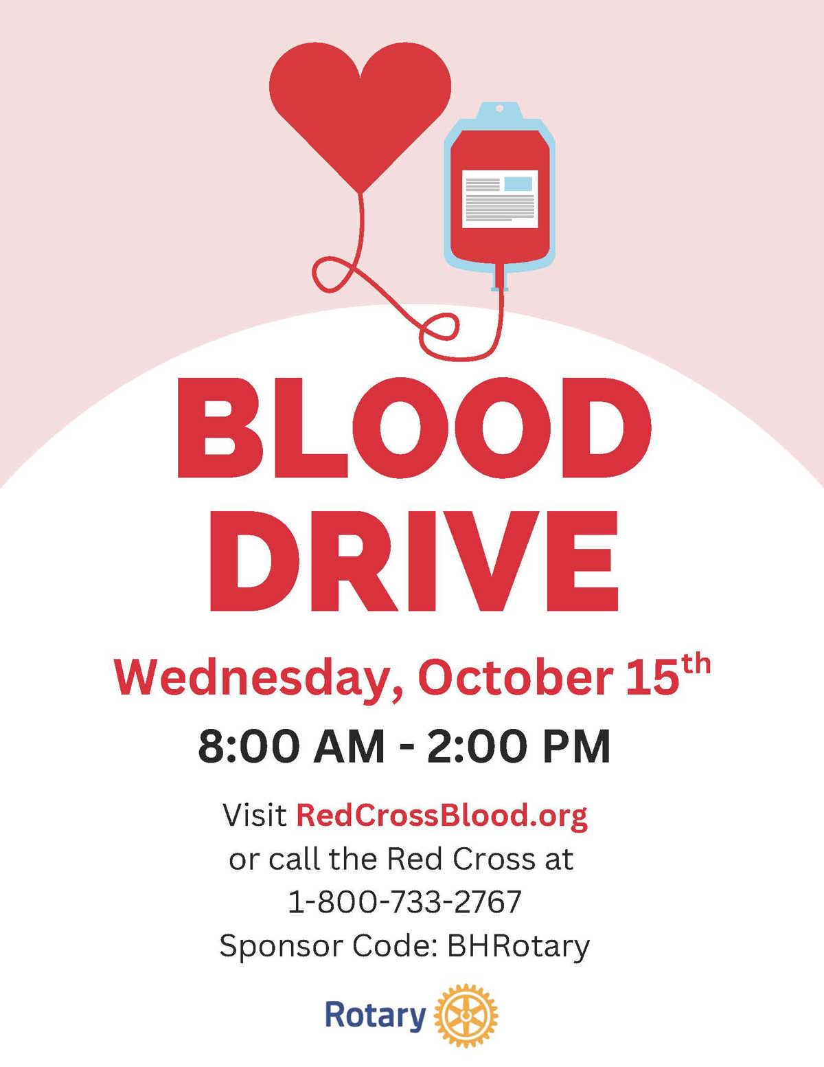 Township Senior Seniors Blood Drive October 15
