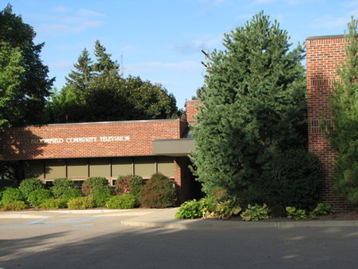 brick building that reads Bloomfield Community Television