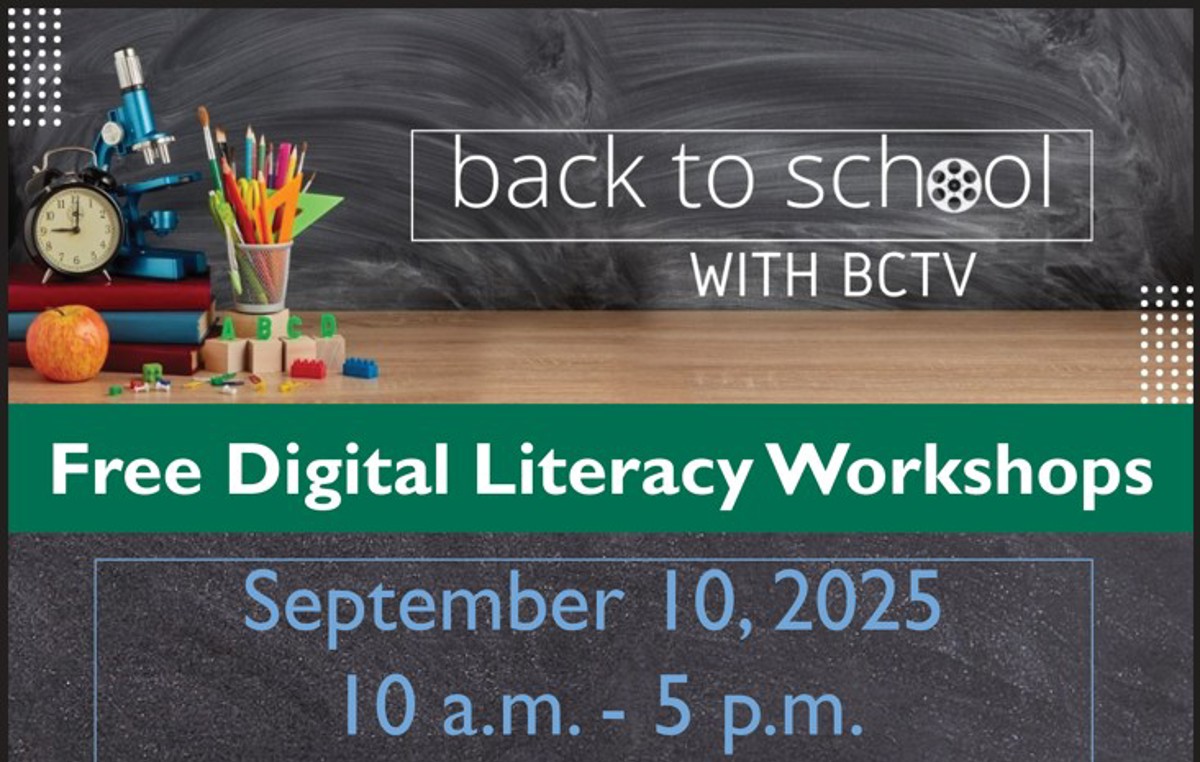 Back to School With BCTV Free Digital Literacy Workshops on September 10