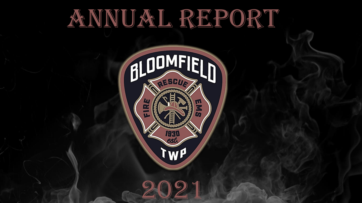 Bloomfield Fire Department logo for the annual report. 